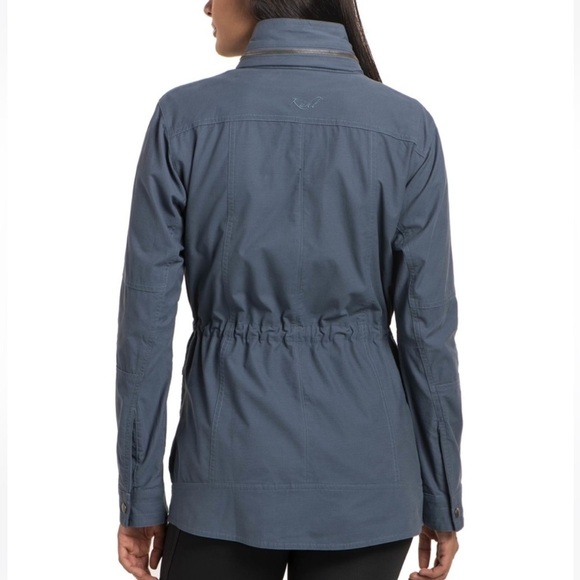Kuhl Women’s Rekon Jacket Slate Blue Full Zip Canvas Stowable Hood X-Small - Picture 8 of 8